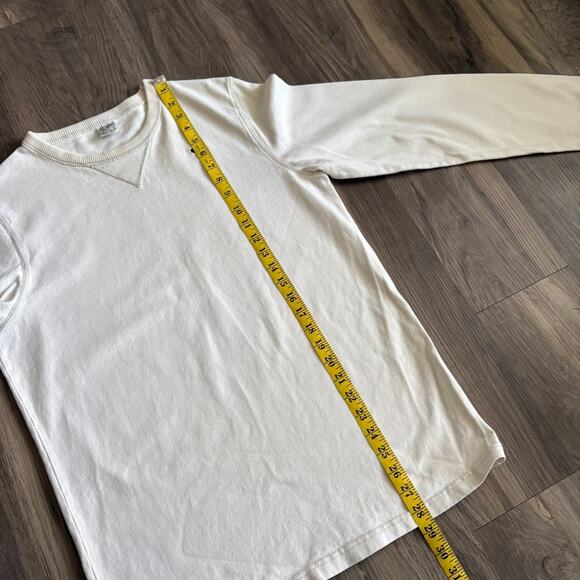 Vintage Abercrombie & Fitch T-Shirt Men's Size M Cream Long Sleeve Y2K Moose - Picture 4 of 6